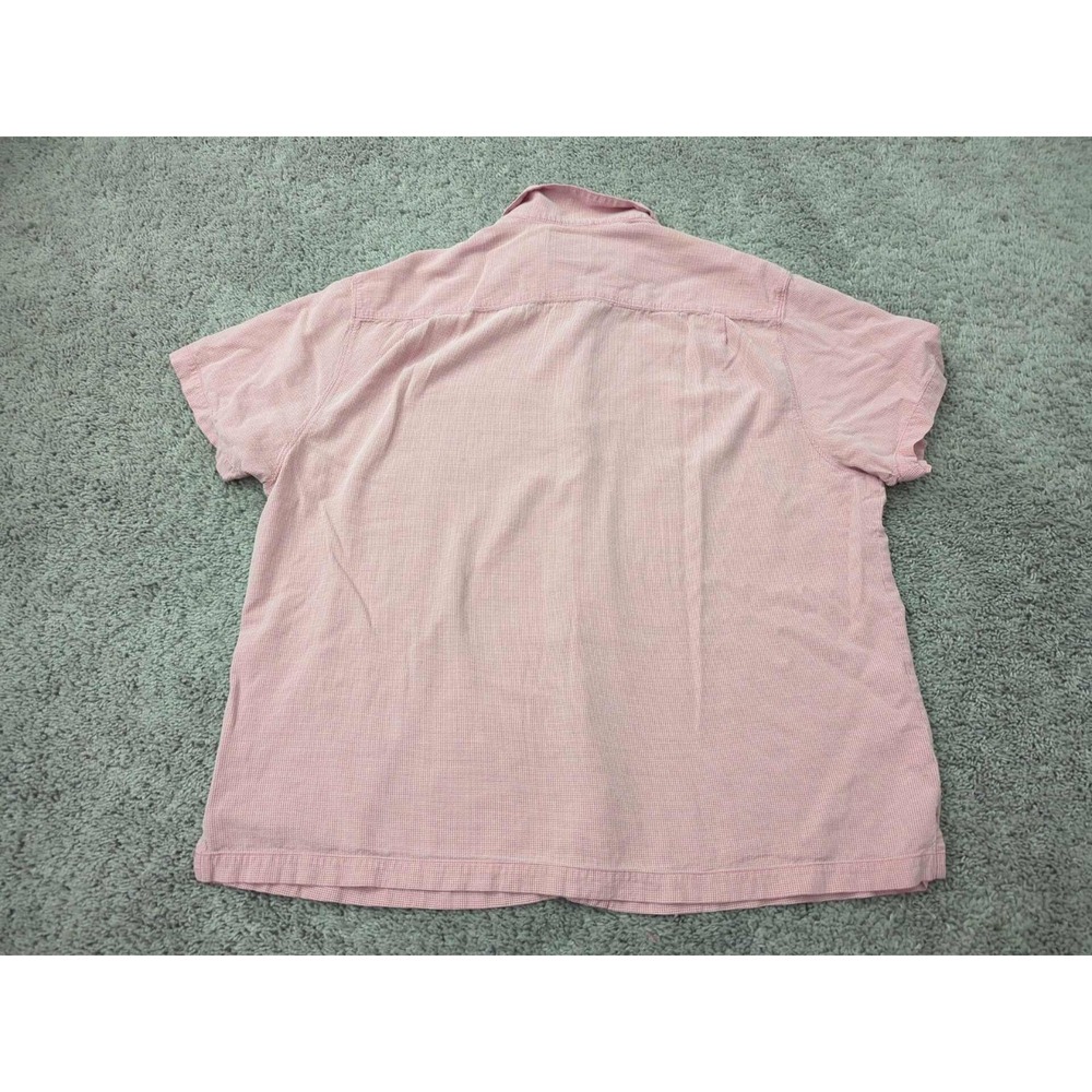 Tommy Bahama Button Up Shirt Mens XXL Pink Textured Silk Blend Island Modern Fit - Picture 7 of 9